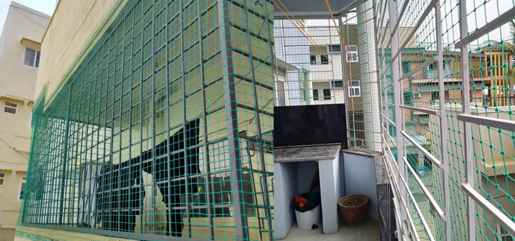 Grill balcony safety nets